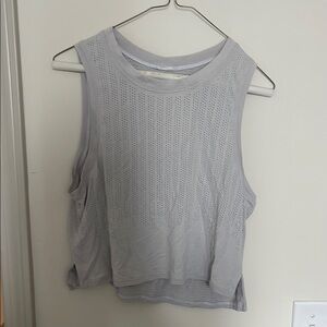 Women's Gray Sleeveless Top
